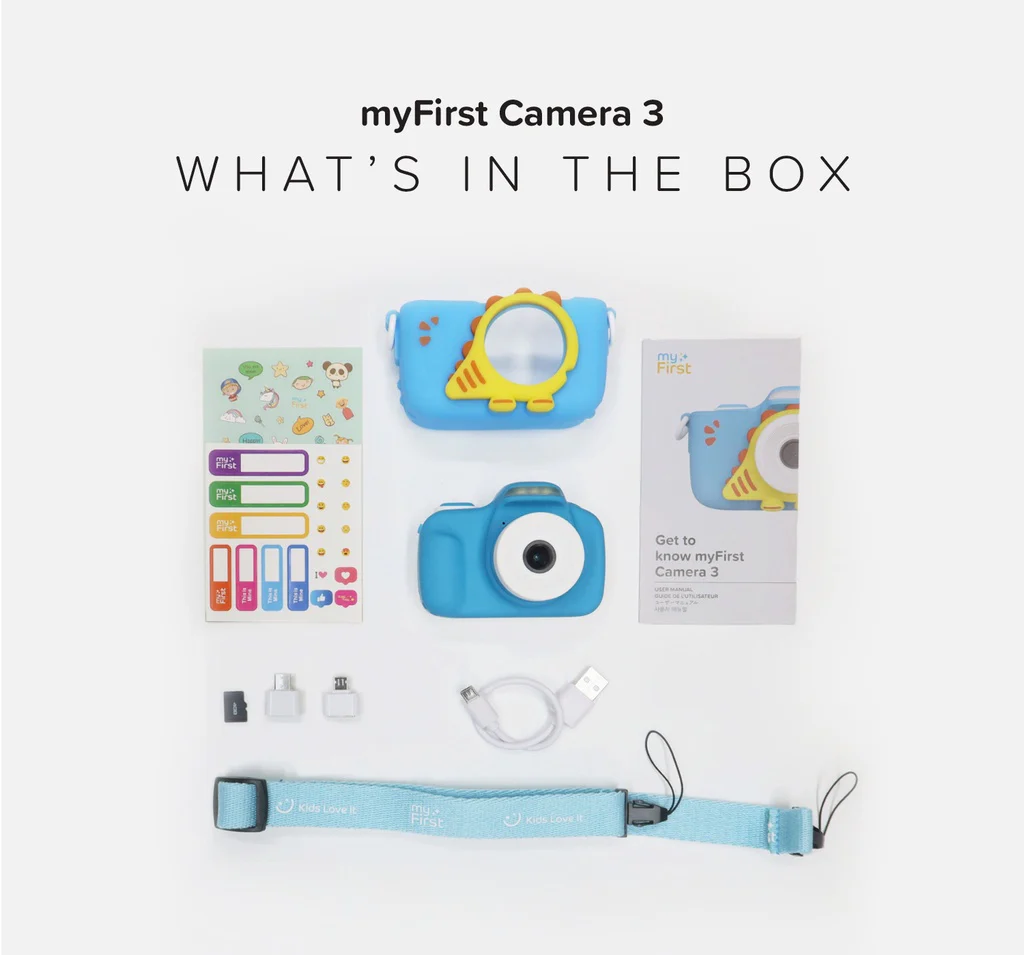 Kids Digital Camera with Rubber Protective Case & Lanyard | myFirst Camera 3 - Image 11