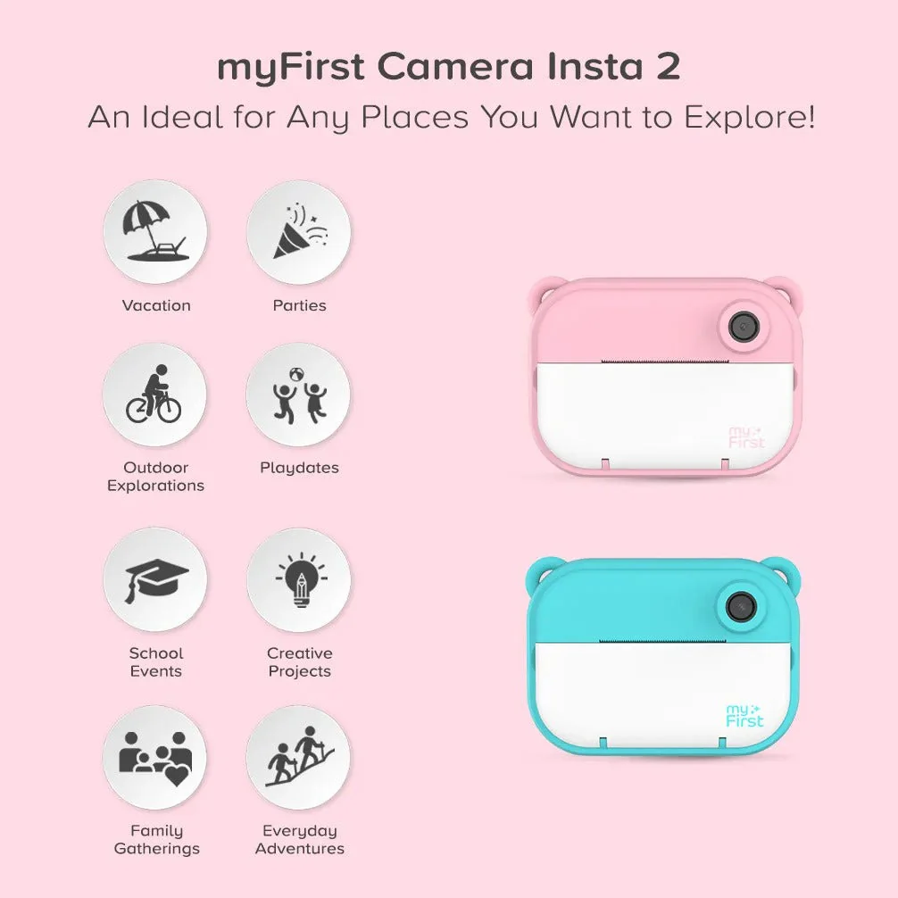 Instant Print Camera | Thermal Printer w/ Paper Refills | myFirst Camera Insta 2 - Image 6