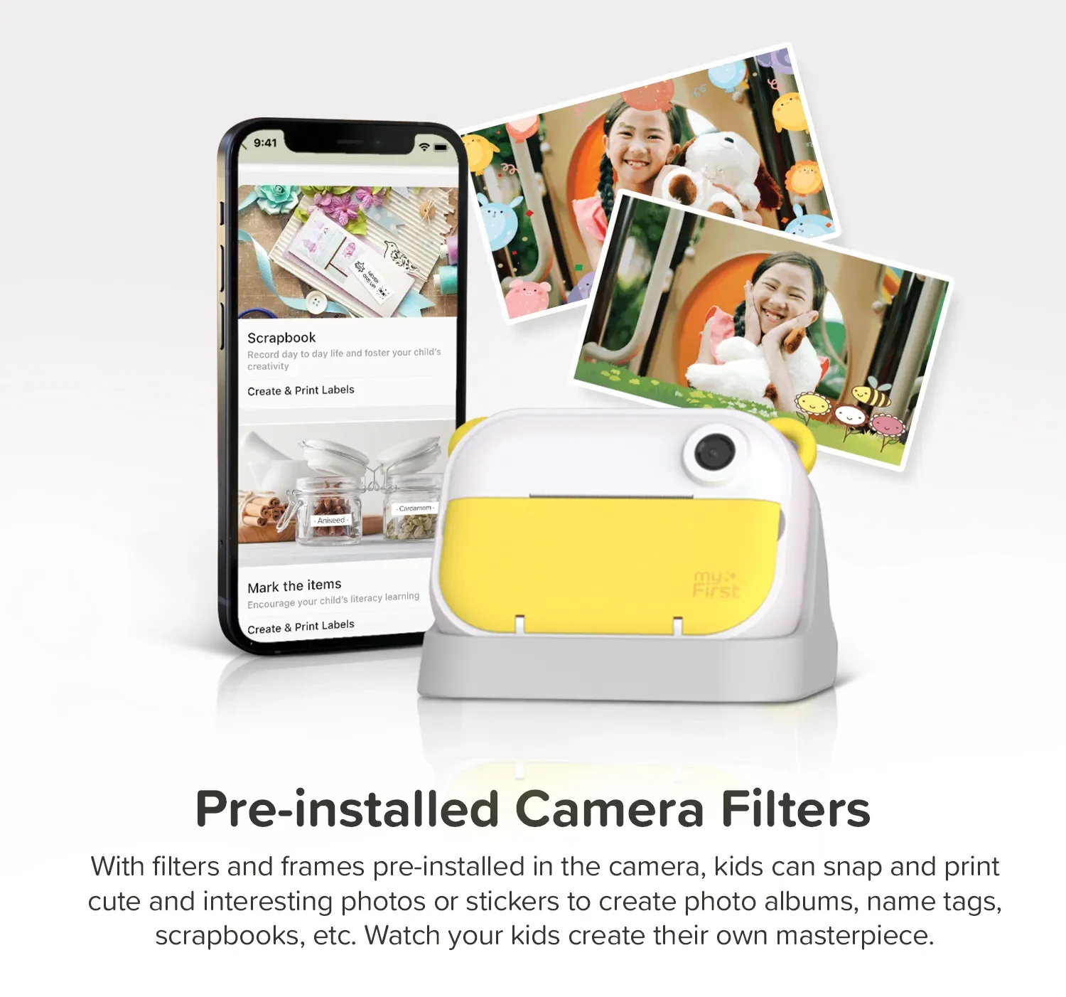 Instant Print Camera & Label Maker | Thermal Printer w/ Refills | myFirst Camera Insta Wi - Image 10