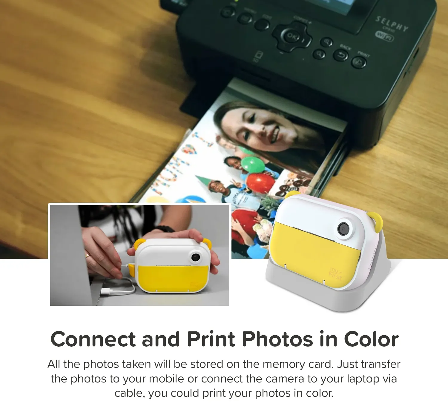 Instant Print Camera & Label Maker | Thermal Printer w/ Refills | myFirst Camera Insta Wi - Image 14