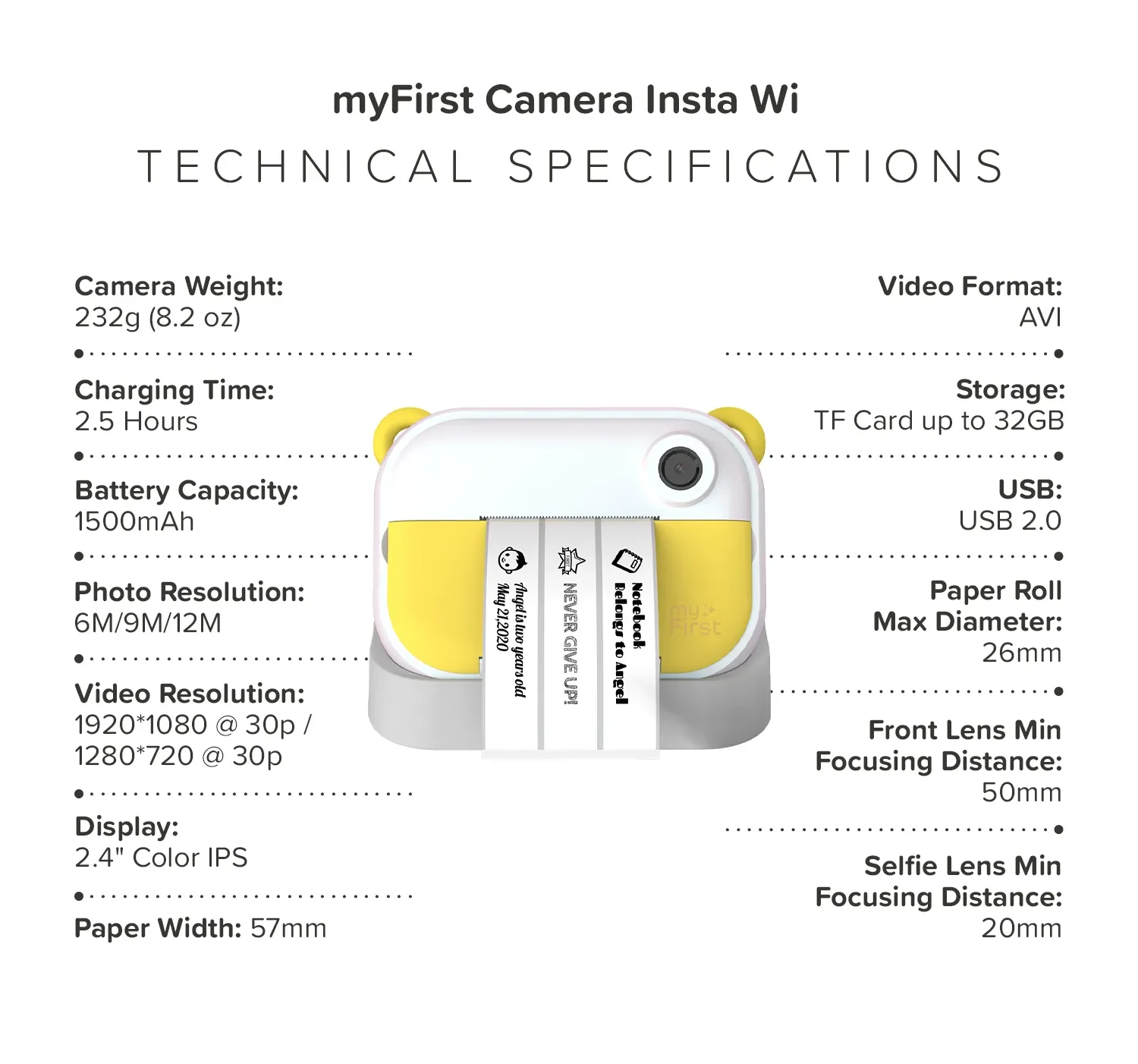 Instant Print Camera & Label Maker | Thermal Printer w/ Refills | myFirst Camera Insta Wi - Image 15