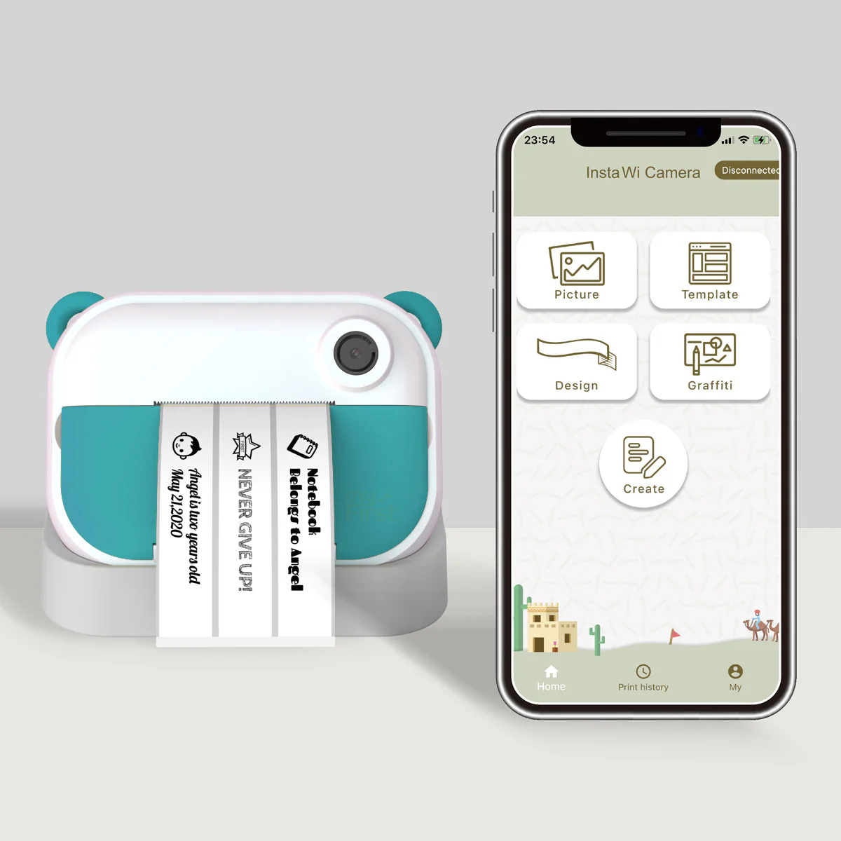 Instant Print Camera & Label Maker | Thermal Printer w/ Refills | myFirst Camera Insta Wi - Image 22