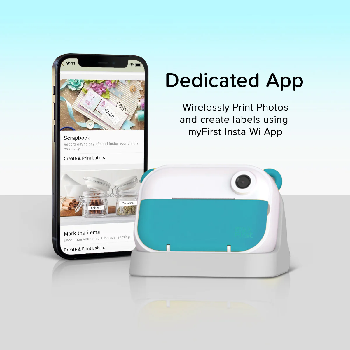 Instant Print Camera & Label Maker | Thermal Printer w/ Refills | myFirst Camera Insta Wi - Image 24