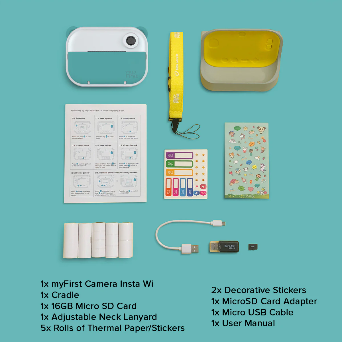 Instant Print Camera & Label Maker | Thermal Printer w/ Refills | myFirst Camera Insta Wi - Image 26