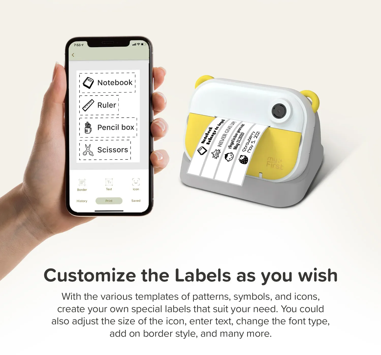 Instant Print Camera & Label Maker | Thermal Printer w/ Refills | myFirst Camera Insta Wi - Image 6