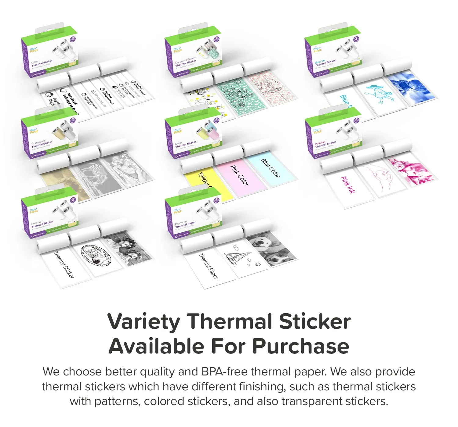 Instant Print Camera & Label Maker | Thermal Printer w/ Refills | myFirst Camera Insta Wi - Image 9
