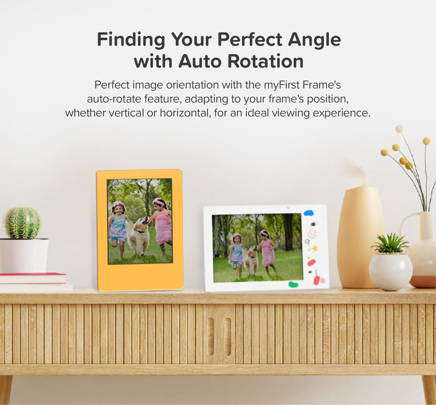 Digital Photo Frame | 9 Inch Personalized Gift | myFirst Frame Doodle - Image 12