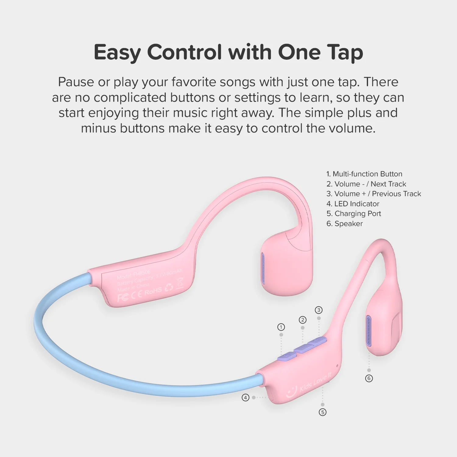 Air Conduction Headphone for Kids | myFirst Headphones AirWaves - Image 14