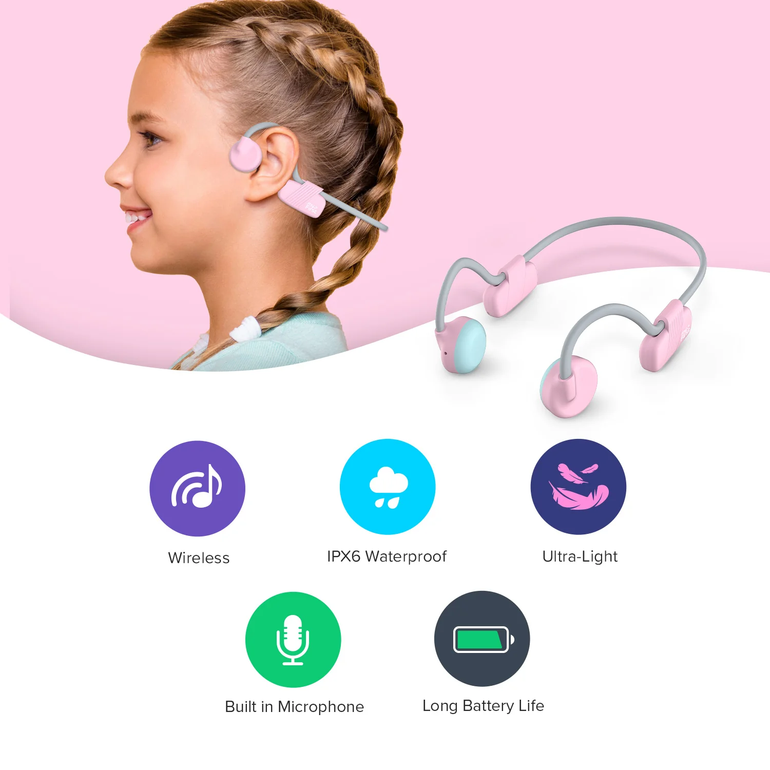 Bone Conduction Headphone for Kids | myFirst Headphones BC Wireless Lite - Image 9