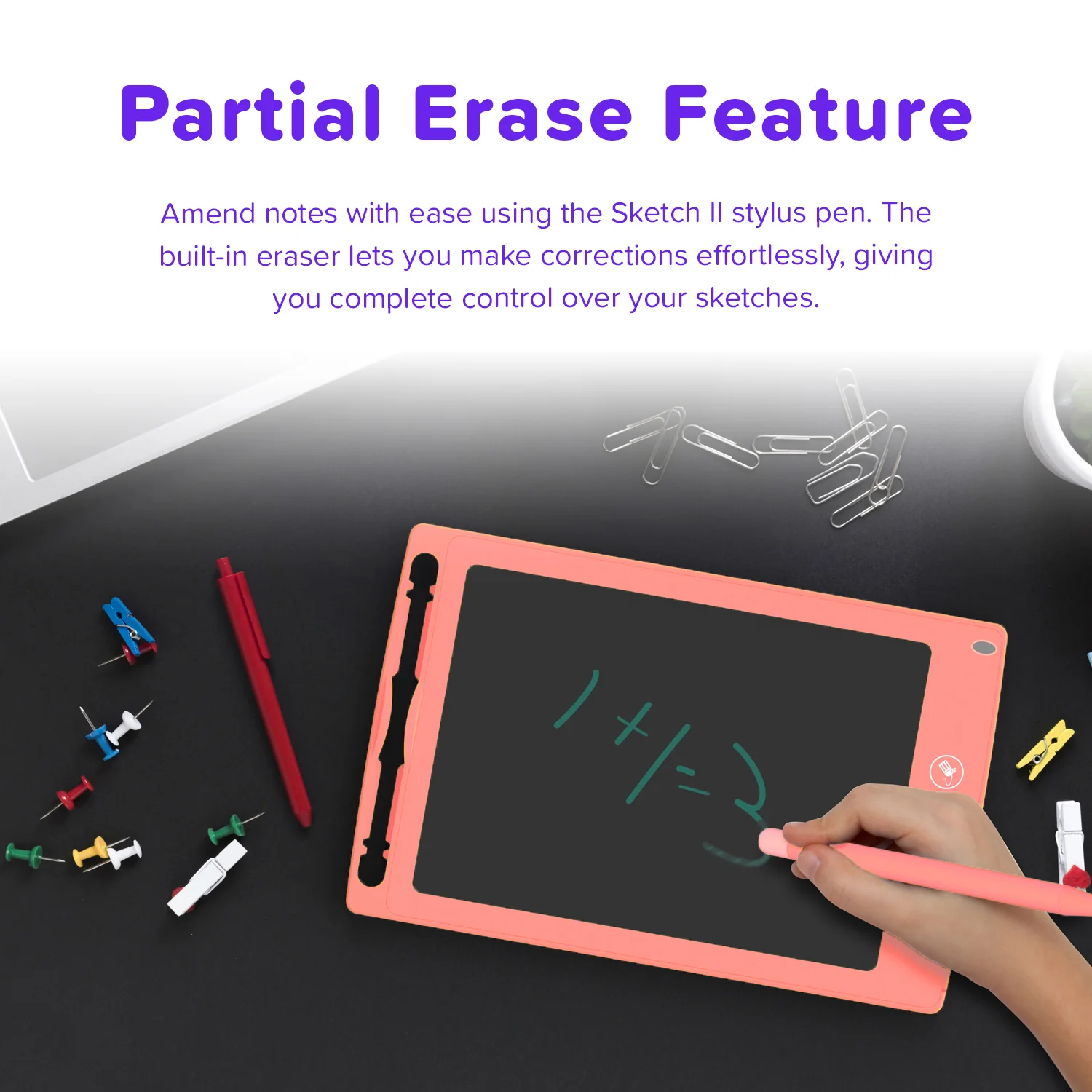 Drawing Pad For Kids with Partial Erasure | myFirst Sketch II - Image 11